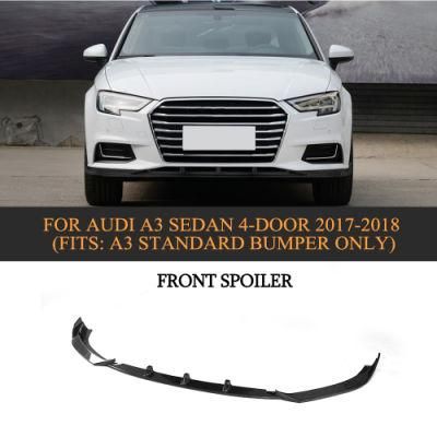 Carbon Fiber Car Front Lip for Audi A3 Sedan 4-Door 17-18 (Fits: A3)
