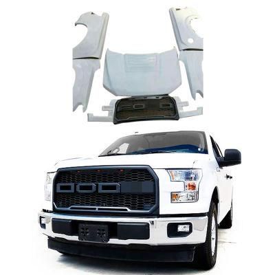 Car Front Rear Bumper Facelift Wide Conversion Bodykit Body Kit for Ford F150 2015-2017 Upgrade Change to Raptor