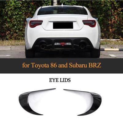 Carbon Fiber Rear Lamp Eyebrows Fit for Toyota 86 and Subaru Brz 2012-2016