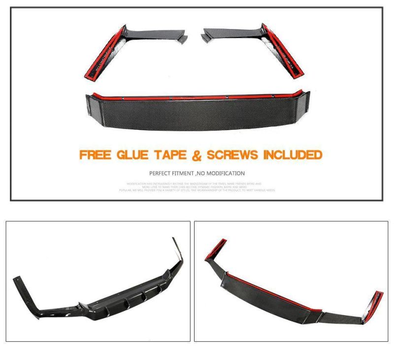 Carbon Fiber Rear Bumper Diffuser for Porsche Cayenne Sport Utility 4-Door 2018-2019