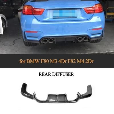 Carbon Fiber M3 M4 Rear Bumper Diffuser for BMW F80 F82 M3 M4