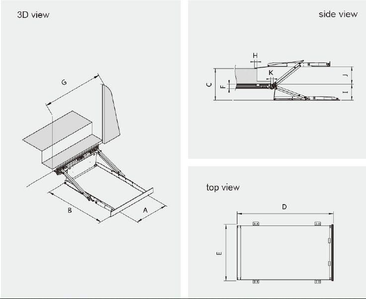 Mini-Uvl Wheelchair Lift for Side Door of Van