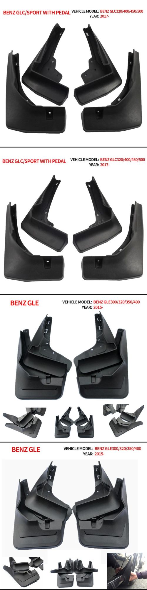 Car Fender for Auto Benz Gle 300/320/350/400 Version Standard Parts Mud Flaps Mudguard