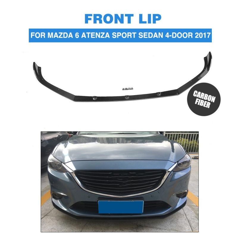 Carbon Fiber Front Lip Spoiler for Mazda 6 Atenza Sport Sedan 4-Door 2017