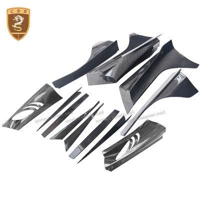 Auto Body Part High Glossy Carbon Topcar Style Side Skirt for Mclaren 720s