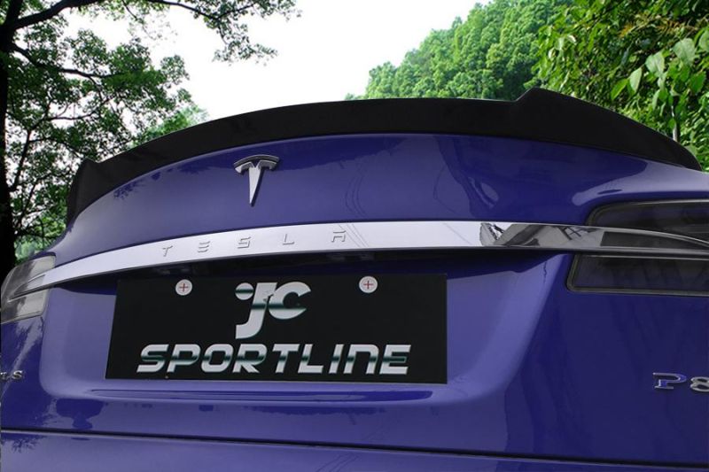 Carbon Fiber Rear Trunk Spoiler Wing for Tesla Model S 85 P85 2014-2019