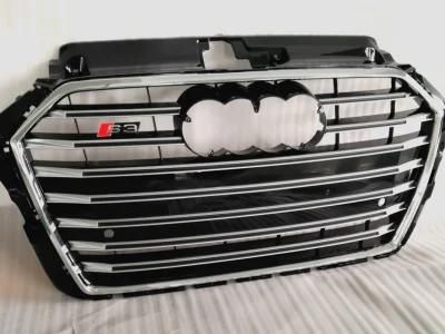 Auto Accessory Reinforcement S3 Style Car Body Kit Front Bumper with Honeycomb Grill for Audi A3
