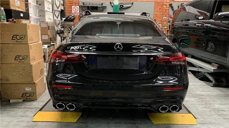 Upgraded E53 Amg Rear Bumper Diffuser Lip for Mercedes Benz E Class W213 2020-2022