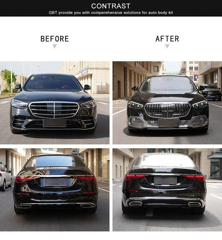 Gbt Particular Facelift Car Spare Parts Front/Rear Bumper Mud Guards Exhaust Pipe Body Kit for Mercedes-Benz S Class W223 M Model