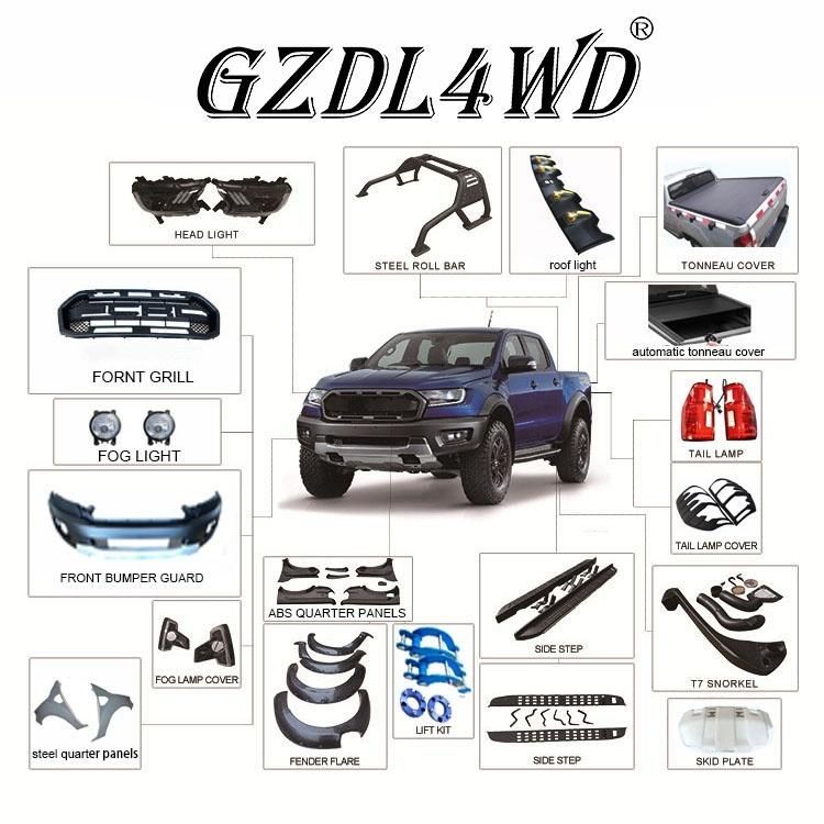 2018 4X4 Auto Parts Accessories Front Grille for Ford Ranger T8 Wildtrak MK3