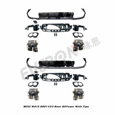 Upgraded E53 Amg Rear Bumper Diffuser Lip for Mercedes Benz E Class W213 2020-2022
