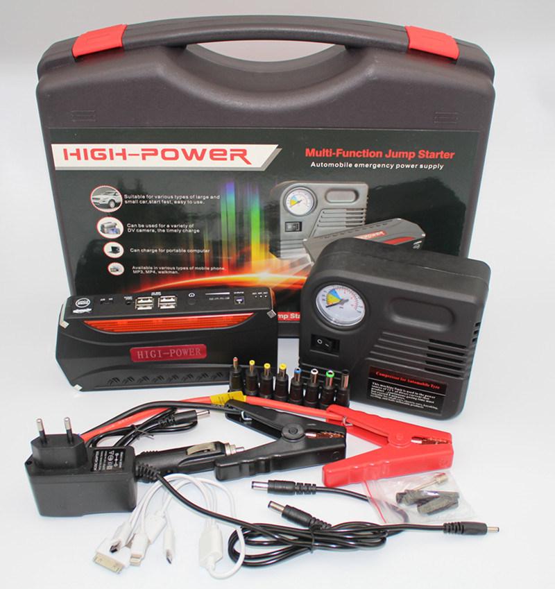 Ergonomic Design Big Power Battery Jump Starter with Pump