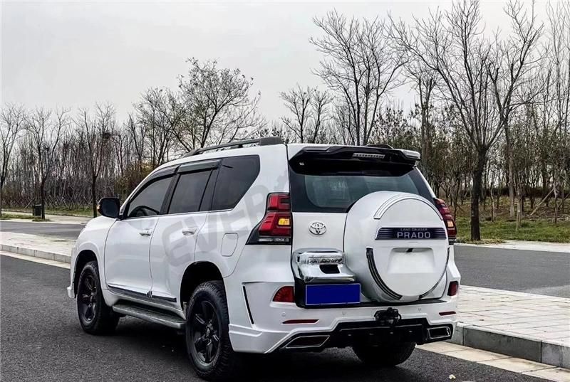 Elford Style Front Rear Bumper with Grille Hood Body Kit for Toyota Prado 2010-2017 to 2018 E Model