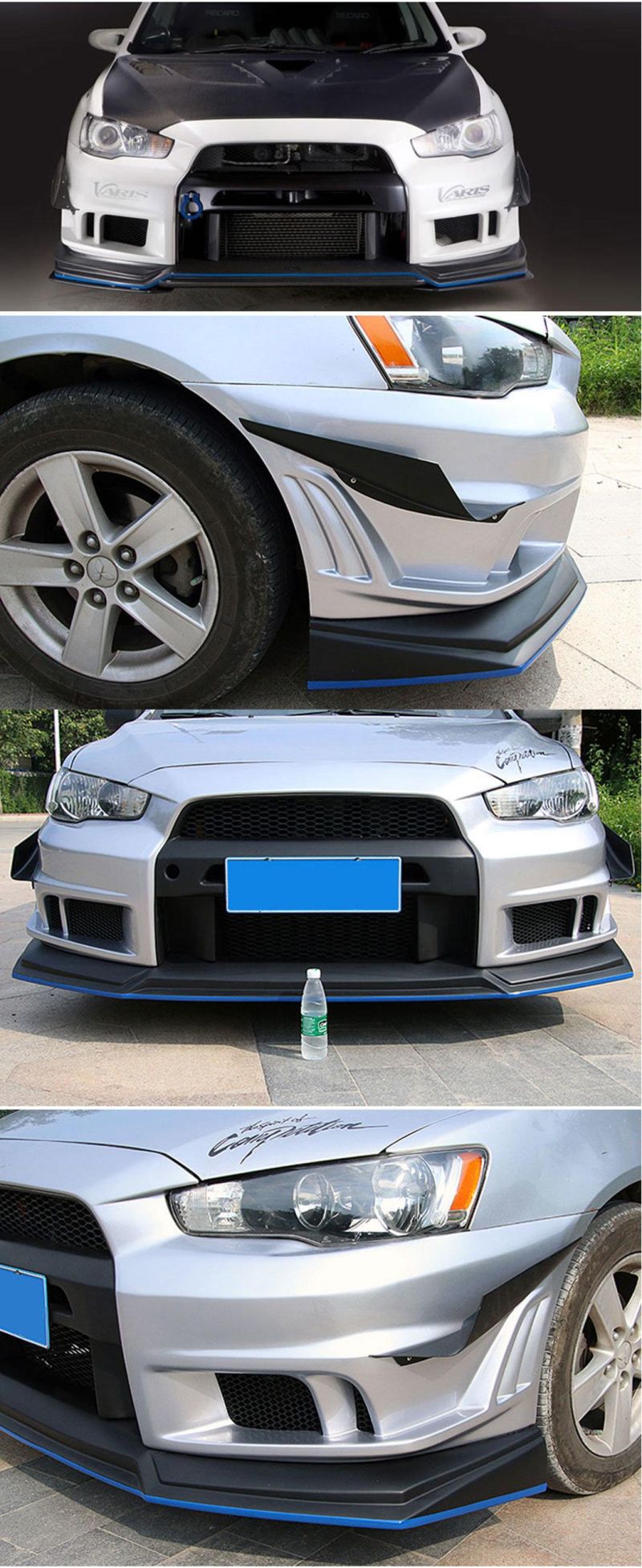 Car Front Bumper for Mitsubishi Lancer Varis 2th Generation ABS Plastic Evo Type