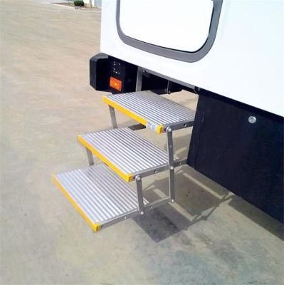 Three Steps Manual Folding Step for Motorhome and Caravan