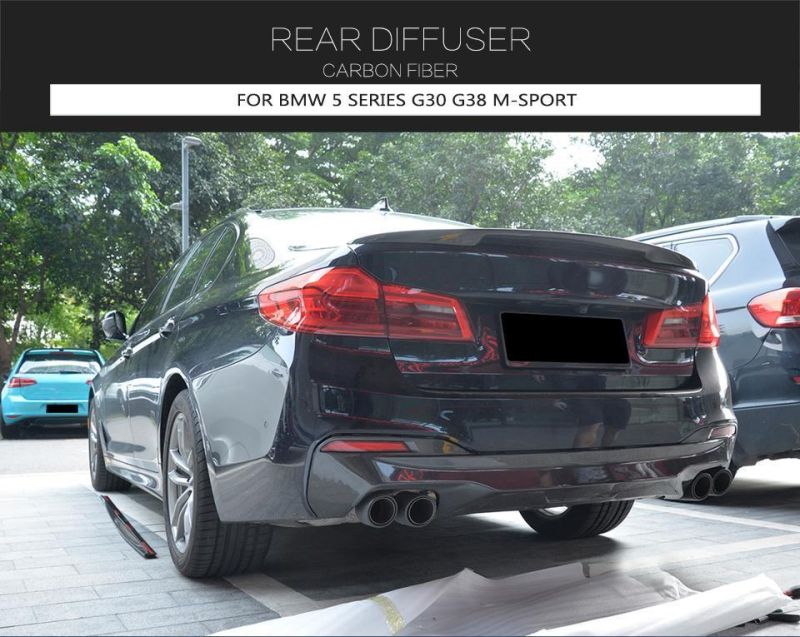 Carbon Fiber Rear Diffuser for BMW G30 G31 G38 520I 530I 540I M-Sport 2017-2019