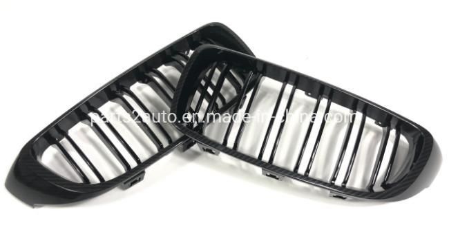 BMW F32 F33 F36 Double Line Carbon Fiber Look Modified Radiator Grille 2013-2020, BMW F80 F82 F83 Double Line Carbon Fiber Look Customized Radiator Grille.