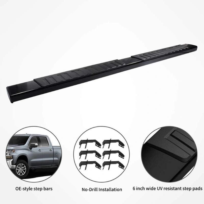 to Fit 09-18 Dodge RAM 1500 Quad Cab Black Edition Side Step Running Board