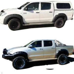 for Hilux Vigo 2005 + Auto Arch Wheel Fender Flare for Exterior Accessories Auto Black Fender Flare