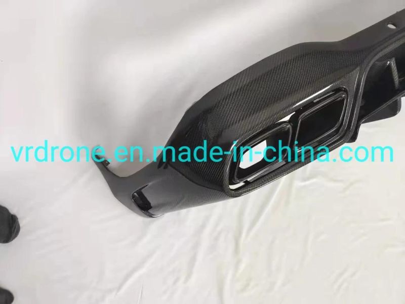 CF Parts for Benz Glc63 Topcar Carbon Fiber Rear Lip Wholesaler Car Part Cost