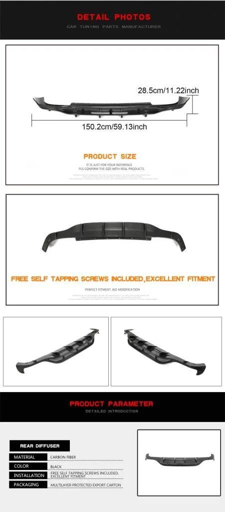 Carbon Fiber C257 Rear Diffuser Lip for Mercedes Benz Cls Class Cls450 Cls550 Sedan 4-Door 2018-2021