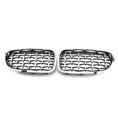 Global Agent Recruitment BMW 5 Series Gypsophila Diamond Grille Silver Car Grills