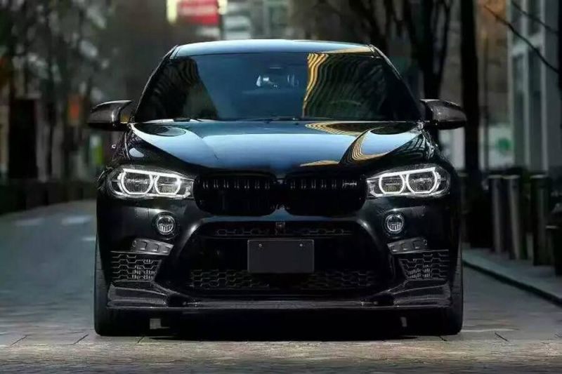 Car Carbon Fiber Front Lip for BMW X Drive Series X6 M F16 15-16