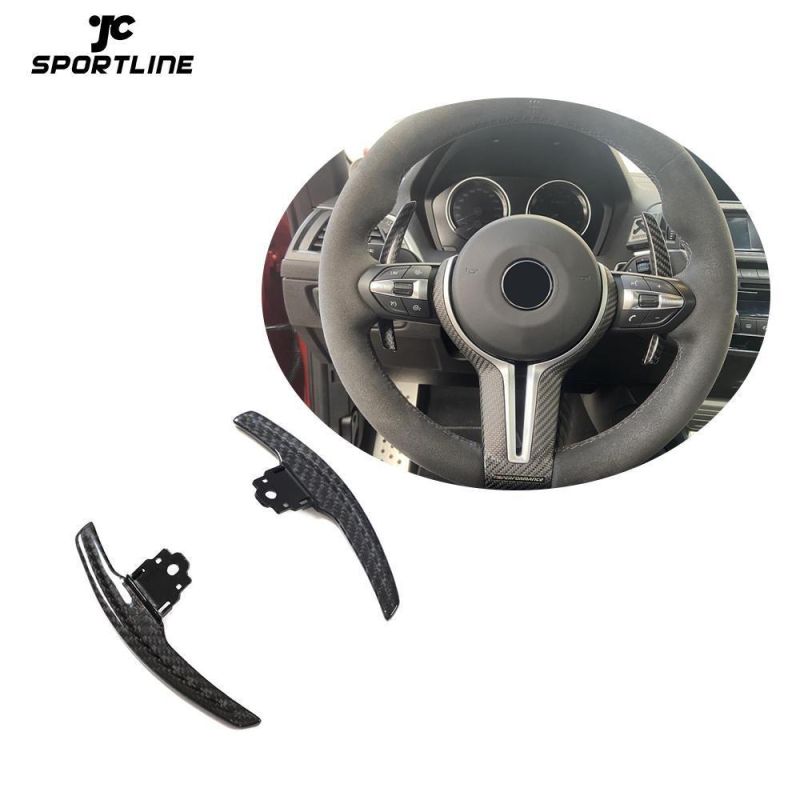 Dry Carbon Fiber M3 M4 Paddle Shifter Extensions Cover Trim for BMW M Model M2 M5 M6 2-Door 2012-2020
