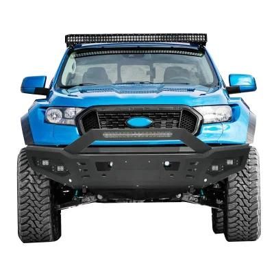 Custom Logo 4X4 Car Steel Front Bumper Bull Bar for Ford Ranger T7 T8 Raptor 2015-2019 2021 2022