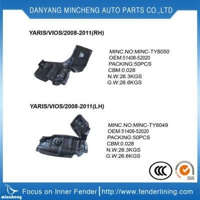 Fender Liner for Toyota Hilux Vigo Kun2# Kun3# 65638-0K010 Car Auto Parts
