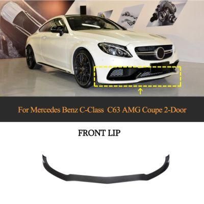 Carbon Fiber C205 Front Lip for Mercedes Benz C Class C63 C63 Amg S 2-Door 2015-2019