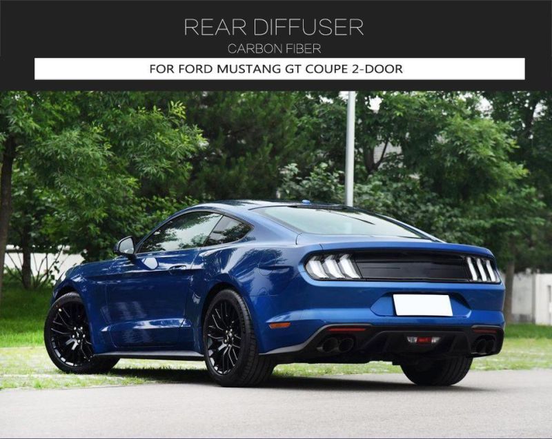 Carbon Fiber Rear Diffuser for Ford Mustang Gt Coupe 2-Door 2018-2019