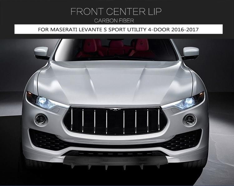 Carbon Fiber Front Center Lip for Maserati Levante S Sport Utility 4-Door 2016-2017