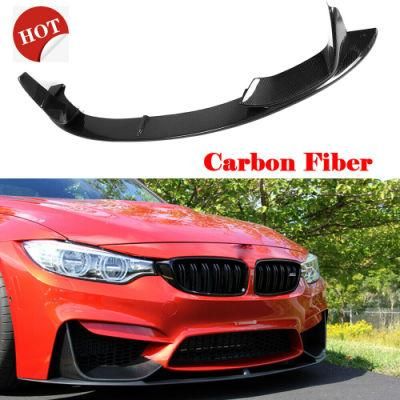 Car Front Bumper Lip Spoiler Fit for BMW F80 M3 F82 M4 2015-2017 Carbon Fiber