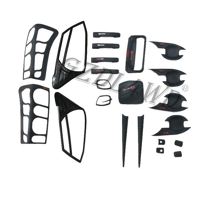Decorative Cover Head Lamp Cover Body Kits Light Cover Kit for Isuzu Dmax 2012-2014