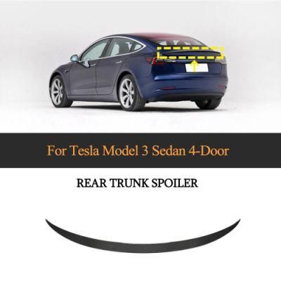 Carbon Fiber Rear Spoiler for Tesla Model 3 Sedan 4-Door