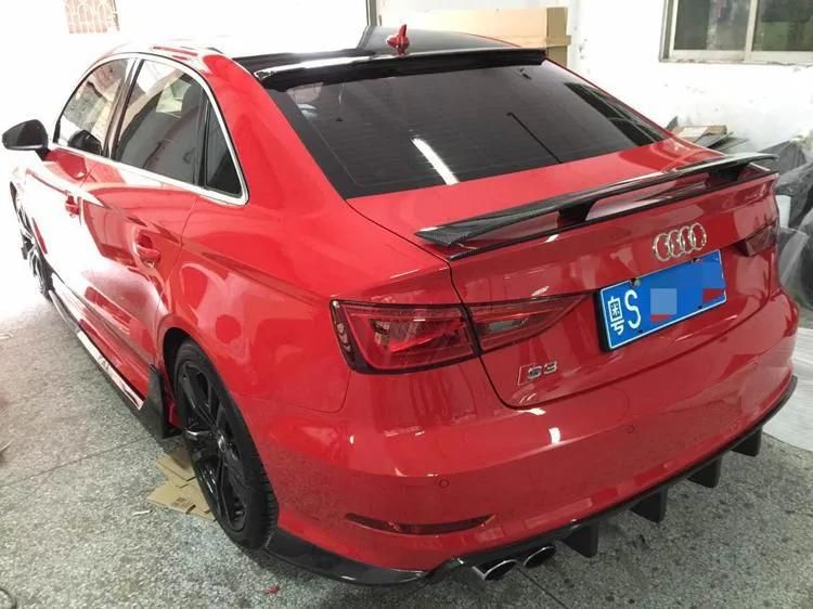 Carbon Fiber Spoiler Rear Roof Spoiler Wing for Audi A3 S3 RS3 Sedan 2014 2015