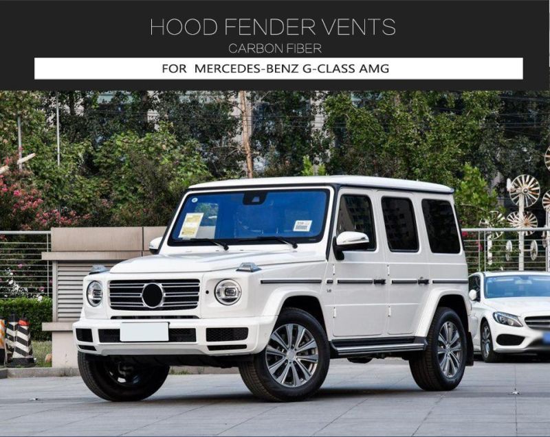 Carbon Fiber Hood Fender Vents for Mercedes-Benz G-Class Amg 2019