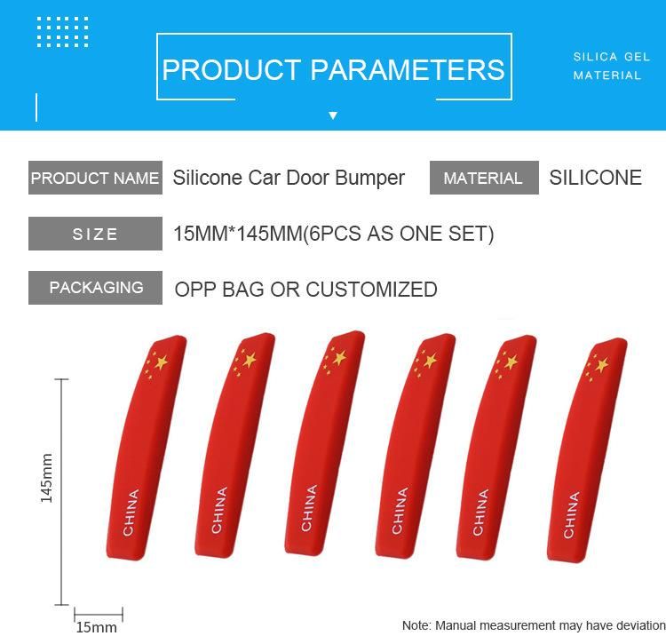 Durable Silicone Car Door Bumper Guard Protector Decorative Strip