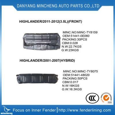 Chery Parts Fender Liner for Chery S11 S11-3102045 S11-3102046