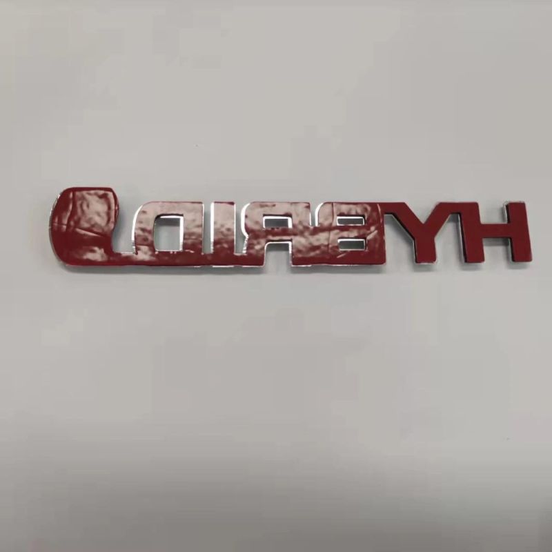 ABS Plastic Custom Logo Car Accessories Auto Letter Badge Emblem