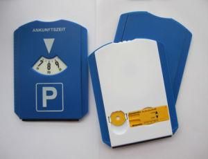 Plastic Car Parking Disk Padking Disc Ice Scraper with Chip &amp; Gauge