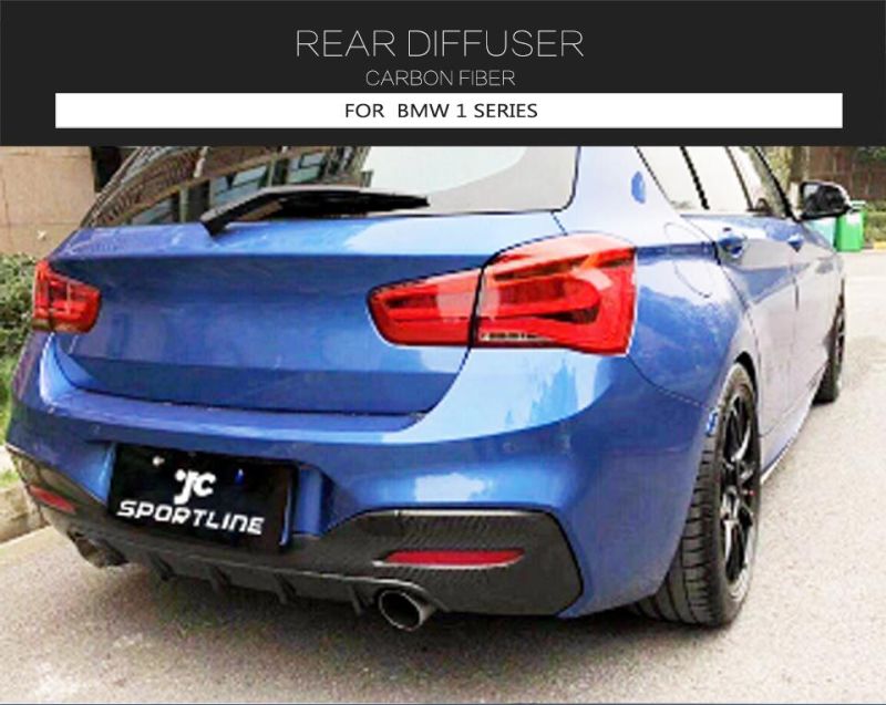 Carbon Fiber Car Rear Diffuser for BMW 1series F20 M Sport 16-18