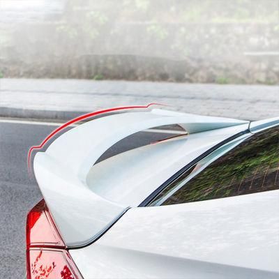 Black White Carbon Fiber Auto Trunk Lip Spoiler for Civic 10th Gen 2016 2017-2020 ABS Body Kits