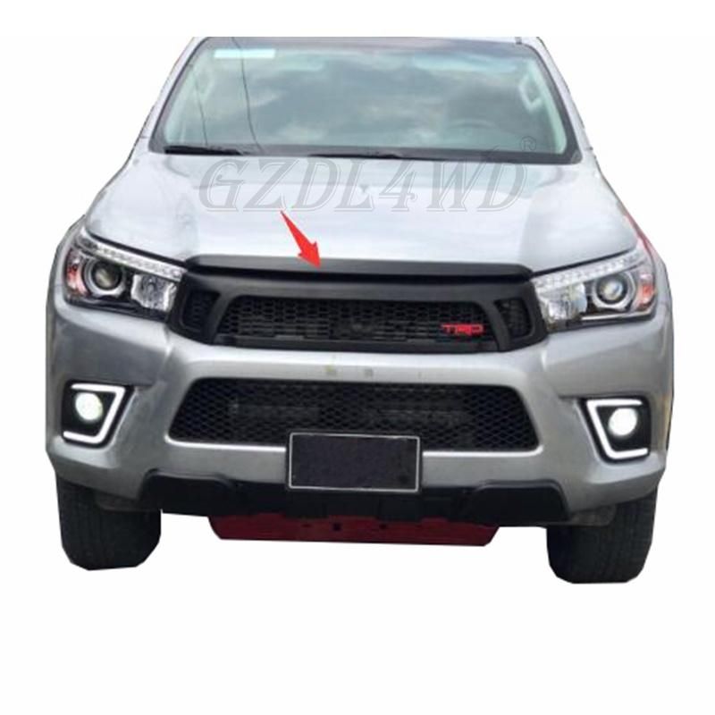 Toyota Hilux Revo 2015-2016 ABS Hood Bulge Bonnet Protectors Guard Visor Front Hood Bug