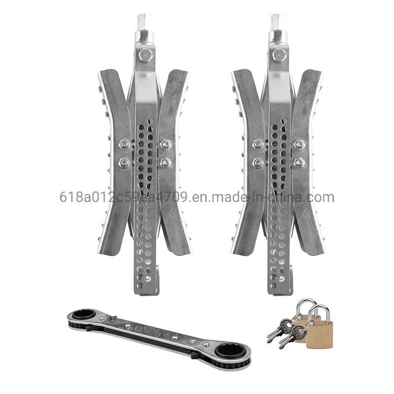 Camper Wheel Chock X Shaped, RV Chocks Stabilizer for Travel Trailer, Anti-Move Tire Wheel Steel Chock
