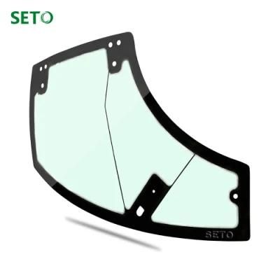 Heavy Duty Excavator Parts Side Window Front Window Glass