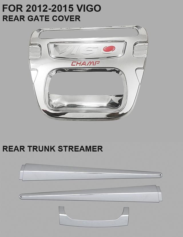 Auto Car Exterior Accessories Rear Trunk Streamer for 2012-2015 Vigo