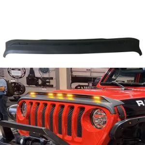 ABS Engine Hood Protection Bracket with Amber Light for Jeep Jl Car Parts