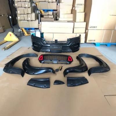 Pickup Truck Facelift Upgrade Front Bumper Body Kit Fit for Hilux Revo Rocco Upgrade to Amg Look 2015 2016 2017 2018 2019